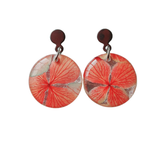 Aretes Resina con Flores