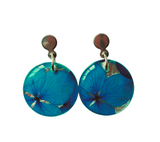 Aretes Resina con Flores