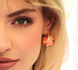 Aretes Resina con Flores