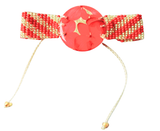 Pulsera medallón grande de flores naturales