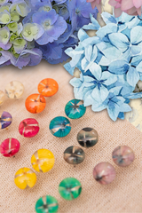 Set minitopos y dije con flores naturales