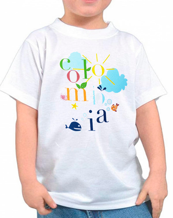 Camiseta para niños Mundo Marino