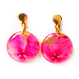 Aretes Resina con Flores