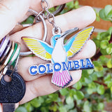 Llavero Colibrí Metálico
