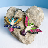 Llavero Colibrí Metálico