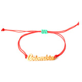 Pulsera palabra Colombia