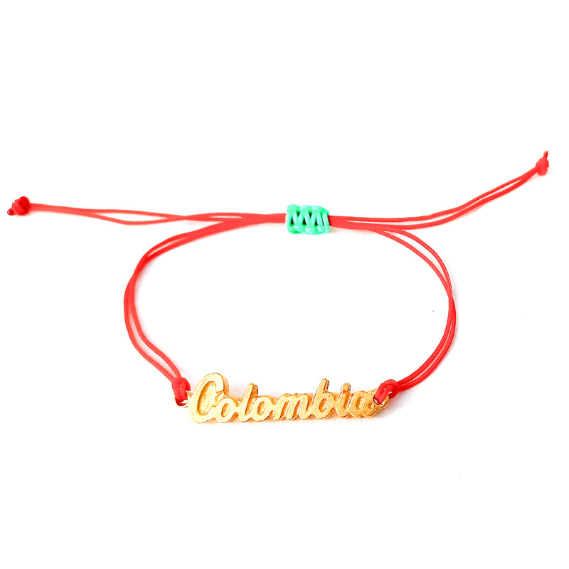 Pulsera palabra Colombia