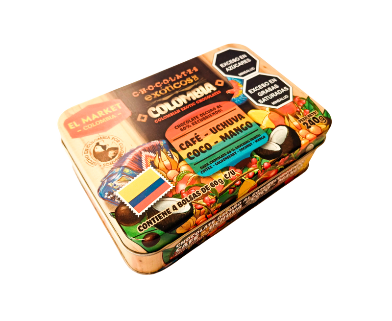 Caja Chocolates Exóticos 4 sabores NUEVA PRESENTACIÓN!!!