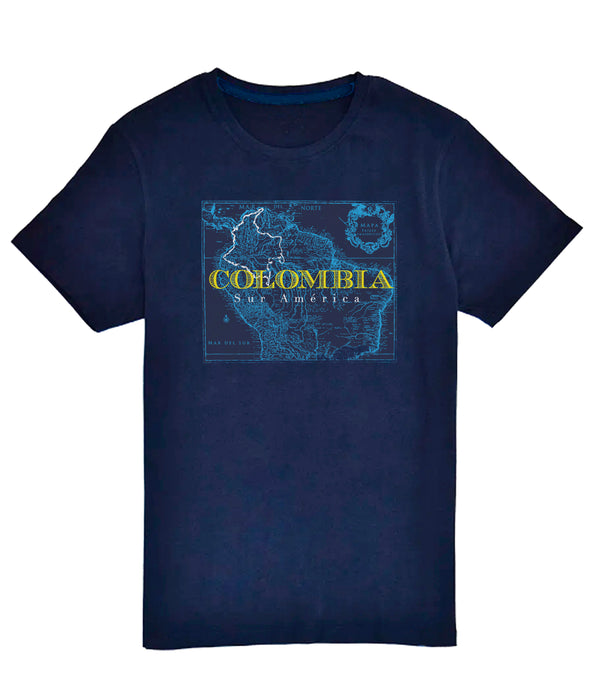 Camiseta Mapa de Colombia Talla M