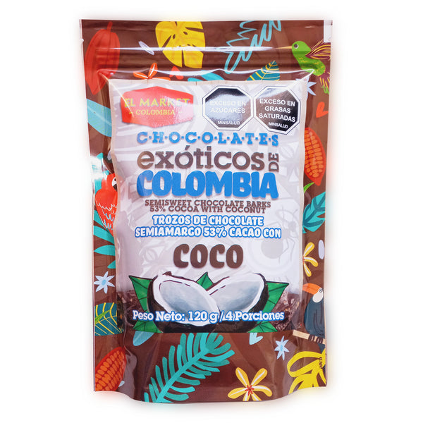 Trozos de Chocolate con Coco