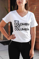 Camiseta Mujer It's Colombia Not Columbia
